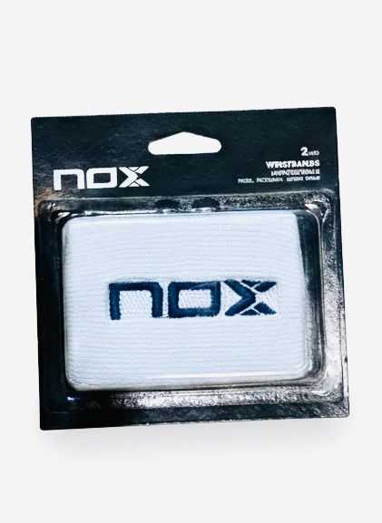 Blister Wristband 2 Units White (Blue Logo)