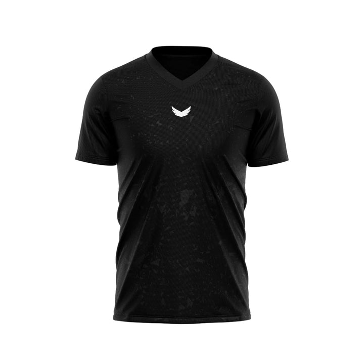 Wings Marble Dri-Fit Padel T-Shirt - Black