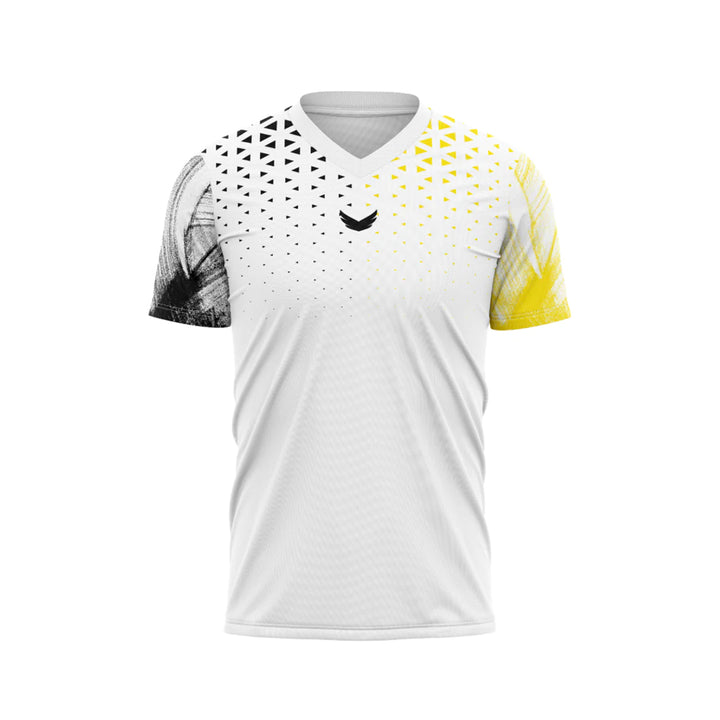 Wings White-Yellow Breeze Dri-Fit Padel T-Shirt - White