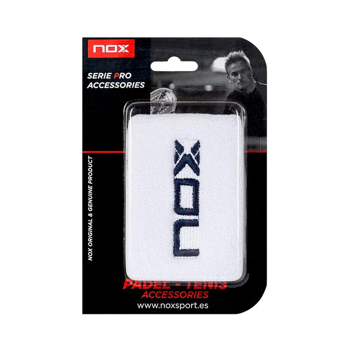 BLISTER WRISTBAND 2 pcs. WHITE (BLUE LOGO)