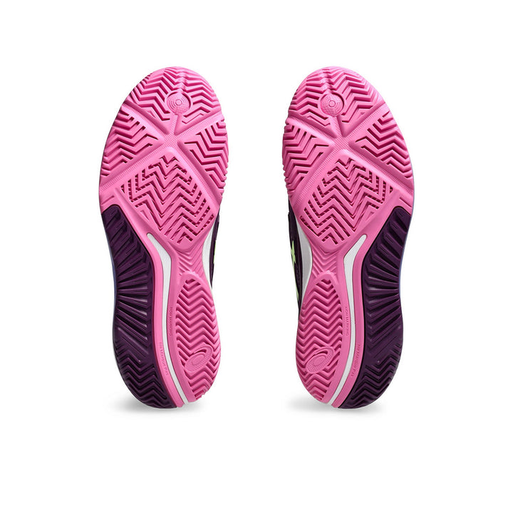 GEL-RESOLUTION 9 PADEL - DEEP MAUVE/LIME GREEN