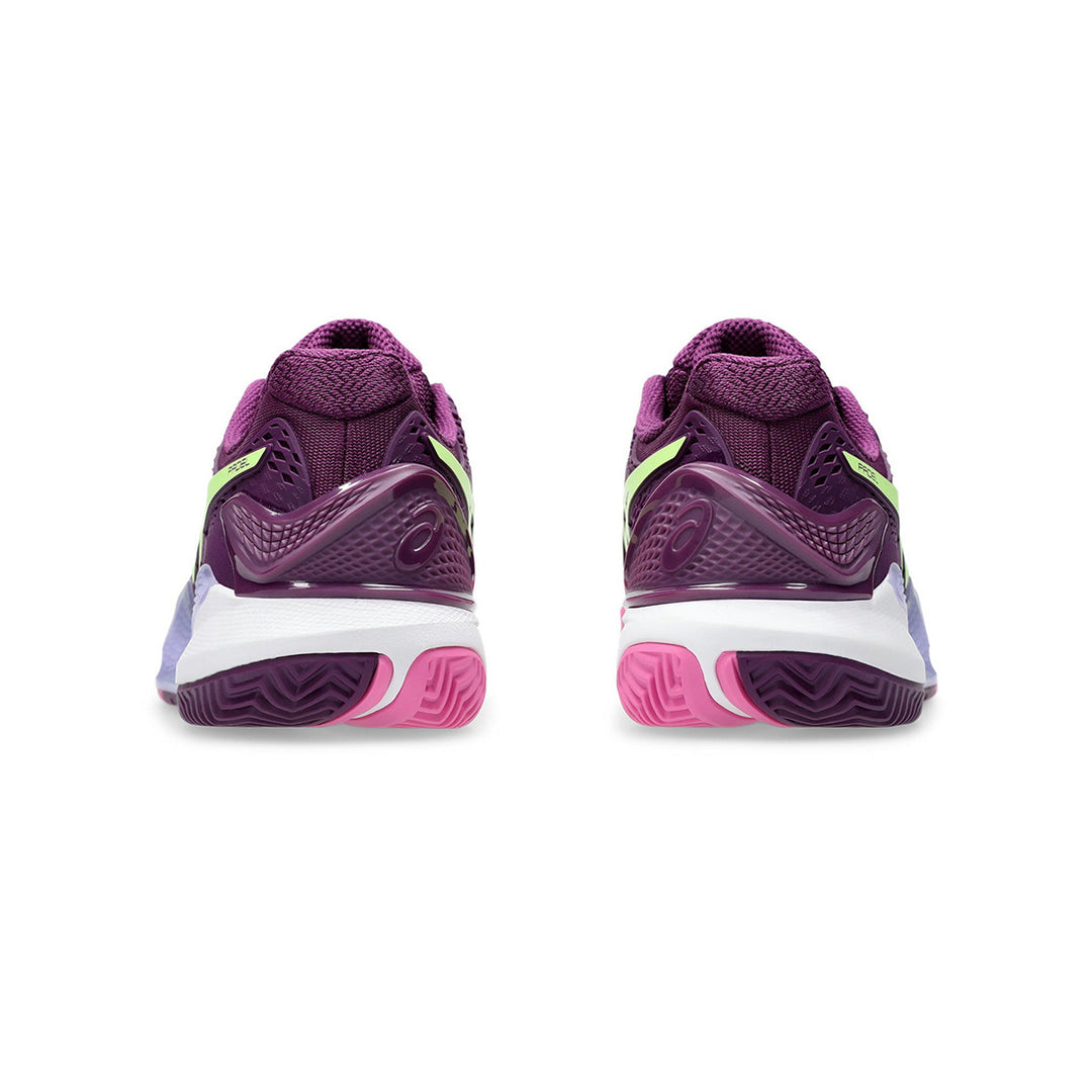 GEL-RESOLUTION 9 PADEL - DEEP MAUVE/LIME GREEN