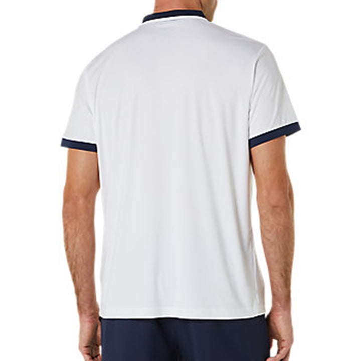 MEN COURT POLO SHIRT (BRILLIANT WHITE/MIDNIGHT)